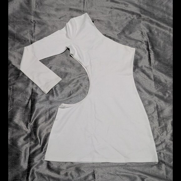 Dolls Kill Boo From Babeland Mini Dress White Medium - Picture 2 of 3